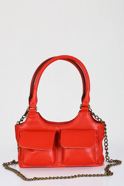 DERKON Red Mony Shoulder Bag with Pocket