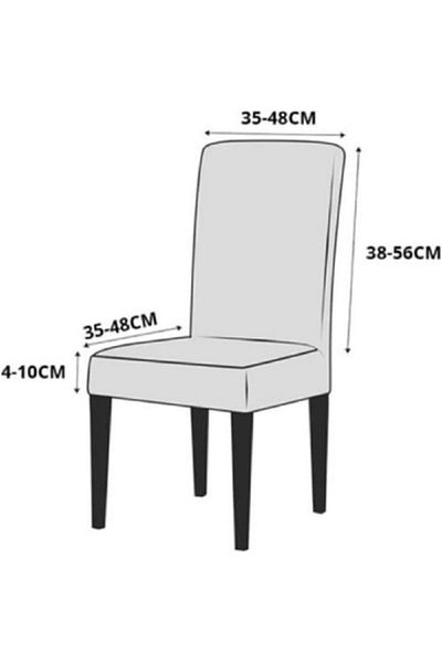 elgeyar Scaun cu model din catifea - Husa elastica si husa, 1 bucata