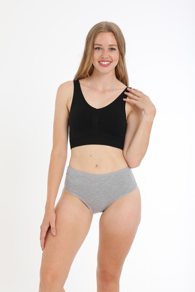 FOURAA Kadın Yüksek Bel Pamuklu Külot 5'li Paket