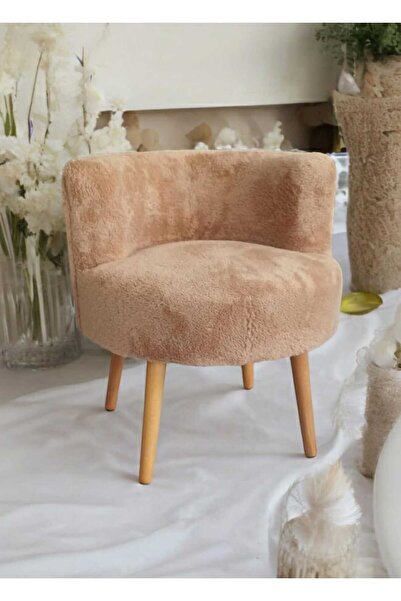 BEYLERBEYİ Tekli Puf ,makyaj Önü Pufu,çay Seti Tekli Koltuk, Sırtlı Berjer (S...