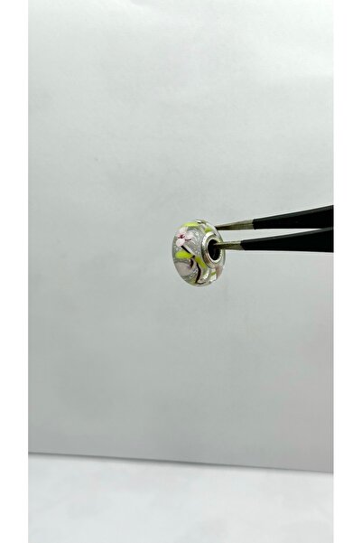 Selen’S Gümüş سحر فضي أصلي مورانو شفاف مزين بالزهور للنساء