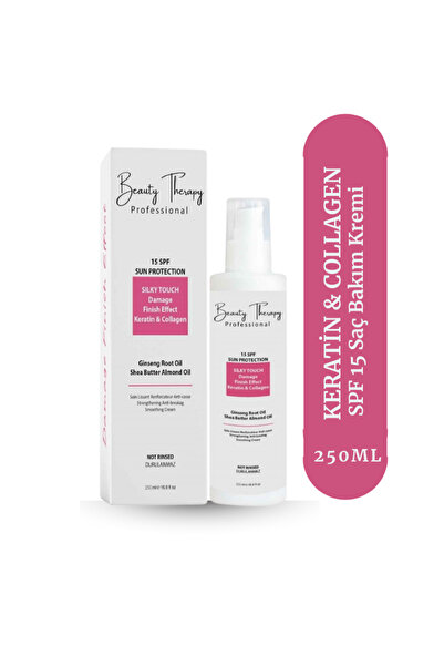 Beauty Therapy Kabarmayı Önleyici Keratin Collagen Durulanmayan Spf 15 Saç Ba...