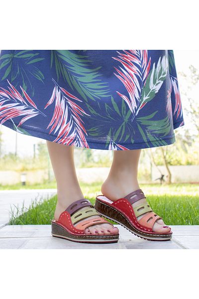 CONSUELO Orthopedic Leather Women's Slippers 11347