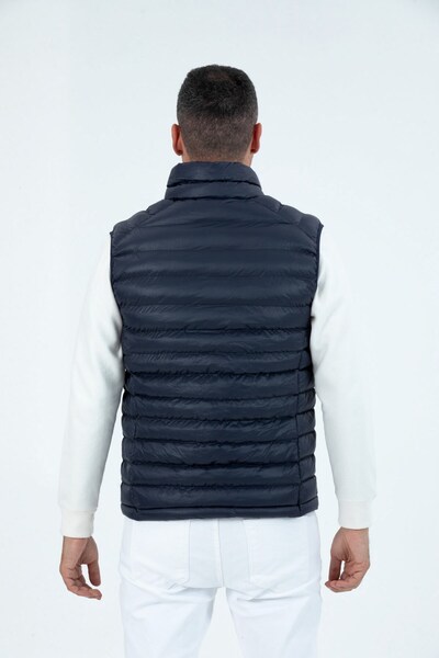 G-FOX Чоловічий без капюшона, з наповнювачем, з високим коміром, на блискавці, з підкладкою, надувний жилет 9777