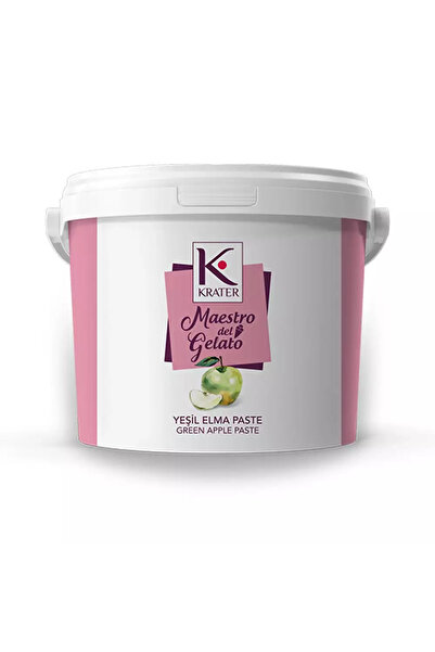 Krater Dondurma Paste Yeşil Elma Aromalı 3 Kg.