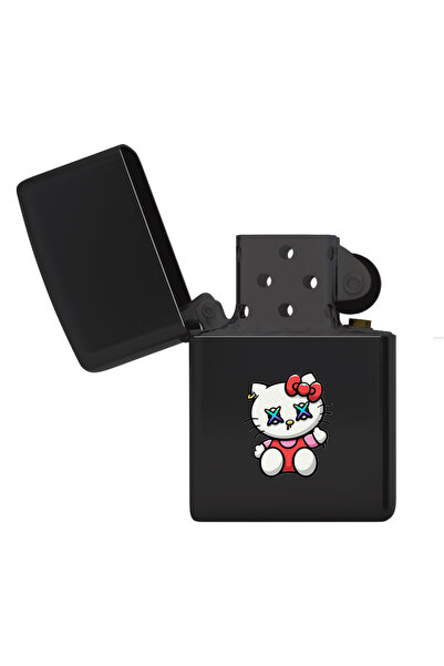 Fanze Hello Kitty Siyah Benzinli Çakmak zrn4504