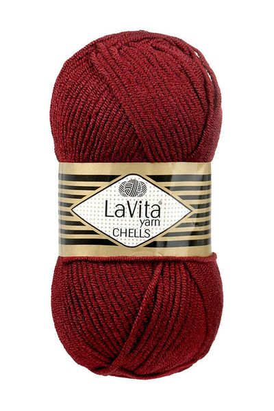 Lavita Chells 9572 - 100 Gr.Claret Red Hand Knitting Yarn