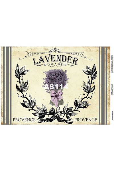 LİNEART Brass Patterned LineArt Decopage Paper - LA-AS114
