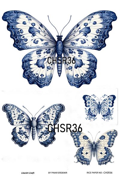 LİNEART LineArt Brass Decopage Paper - LA-CHSR36