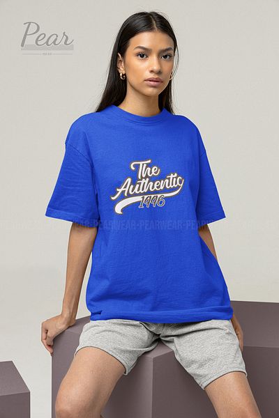 Pear Wear Αυθεντικό εμπριμέ μαύρο μπλουζάκι Unisex Oversize T-shirt