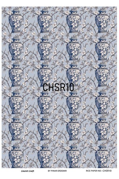 LİNEART Brass Patterned LineArt Decopage Paper - LA-CHSR10