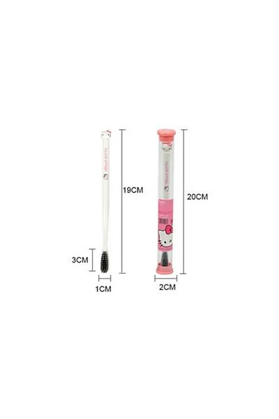 synshop Sanrio Kuromi Purple Toothbrush - Soft Tip, Hanging Apparatus and Gift Storage Set