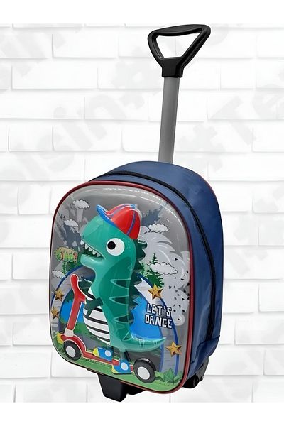 Tezzgelsin Grădiniță Creșă Squeegee Dinozaur Dino Personaj 5d Relief Print Rucsac Geantă de școală
