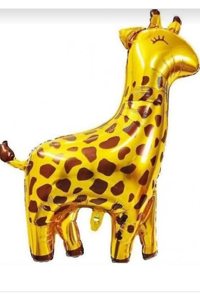 ATAKENT PARTİ ورق زرافة مقاس 58 × 70 سم - حيوانات سفاري مرقطة بالبالون