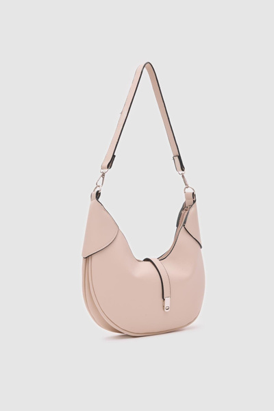 citycenterfashion Kadın Oval Baget Fermuar Kapama Omuz Çanta Cty-lbn-4001