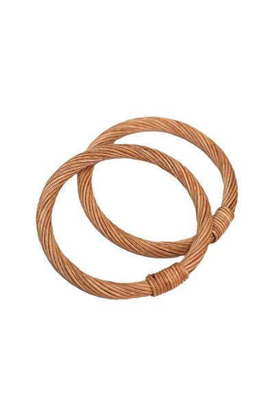 Ritzz Rattan Bambu Çanta Sapı O Model 10,5cm - Ceviz