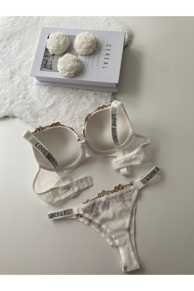 MAVEA Stoned Floral Padded Bra Set