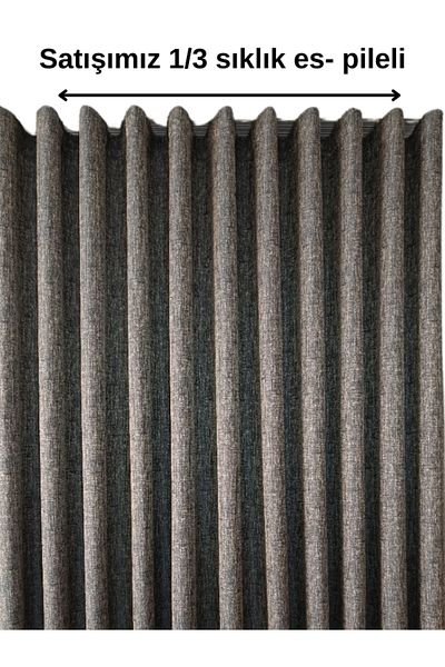 MebelPort Curtain S-PLEATED JACQUARD FIELD PATTERN FOUNTAIN 1/3 THERSE (27 COLORS)