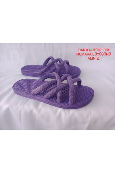 emta tasarım Gezer Purple Women's Organ Model Non-Slip Sole Bathroom Beach Balcony Slippers Are Narrow Calip