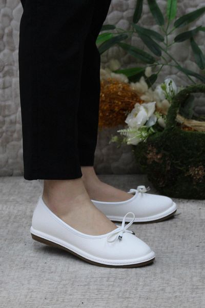 Polaris 166045   Γυναικείες μπαλαρίνες White Flexible Soft Original Product