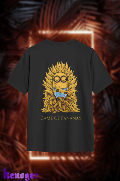 kenoger Unisex Oversize - Tricou imprimat Game Of Bananas