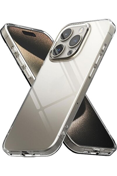 Rivor Apple iPhone 15 Pro Max Uyumlu Kılıf 3d Kamera Korumalı Süper Şeffaf Es...