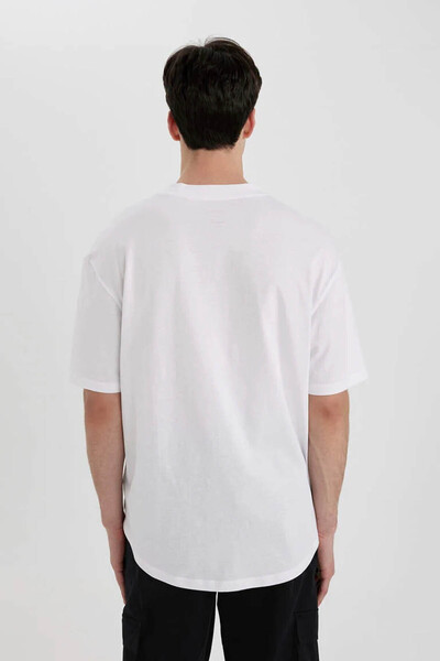 DeFacto Erkek T-shirt Beyaz C2135ax/wt34