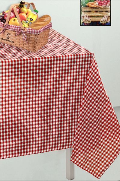 Neesh 140 x 140 cm Gingham Patterned Tablecloth - Table Cloth, Feeding Cover, Picnic Cloth