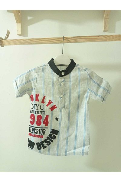 Babyboy Brooklyn Striped Shirt-Pants Summer Set