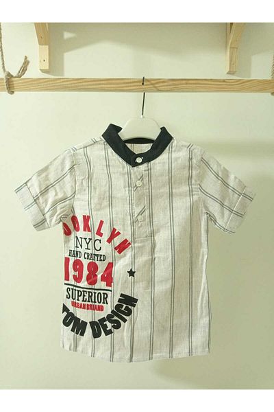 Babyboy Brooklyn Striped Shirt-Pants Summer Set