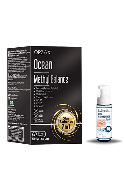Ocean Methyl Balance Supplement Food 60 Capsules + Gift Teeth Whitening Foam