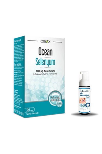 Ocean Orzax Ocean Selenium Food Supplement 30 Tablets + Gift Teeth Whitening Foam