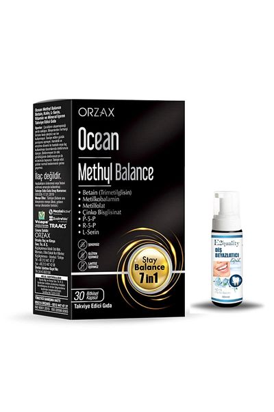 Ocean Methyl Balance Supplement Food 30 Capsules + Gift Teeth Whitening Foam