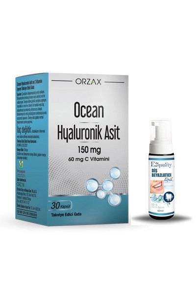 Ocean Orzax Ocean Hyaluronic Acid 150 mg 30 Capsules + Gift Teeth Whitening Foam
