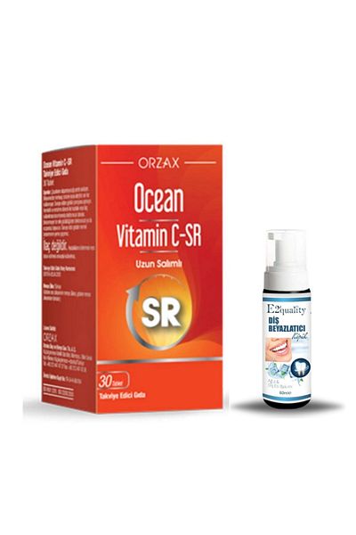 Ocean Vitamin C-SR 30 Tablets + Gift Teeth Whitening Foam