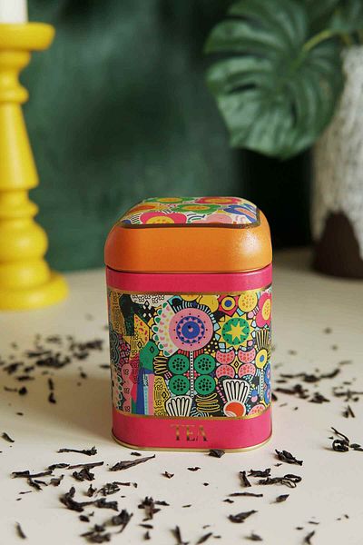 EVLE Square Metal Storage Container 10.8 x 10.8 x 11.8 cm, 1.3 lt