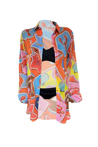 Bolder Jasmine Lobster Beach Shirt