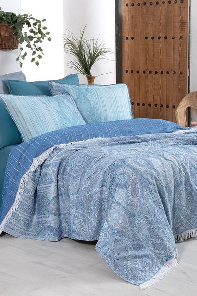 Sarev Evonna Green Single Pique Set - 100% Cotton Yarn Dyed