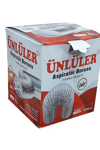 TOPALAKTİCARET Aspirator Pipe 2 m Wire 127 mm Hood Pipe Aspirator 2 m