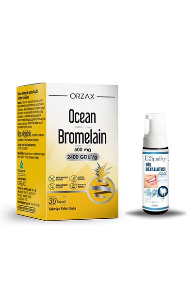 Ocean Orzax Ocean Bromelain 30 Capsules + Gift Teeth Whitening Foam