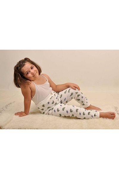 Peki Buy 5 Pay 4 Seasons Unisex Children's Cotton Large Calip Spring Leaves Printed Pajama Pants 14878