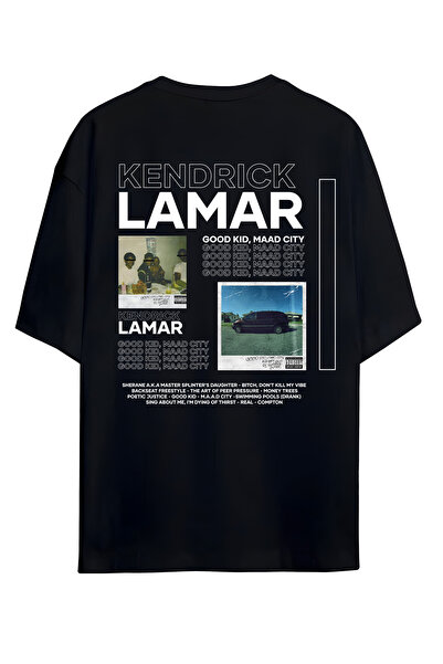 Adrift كندريك لامار - تي شيرت كبير الحجم للجنسين بتصميم Good Kid، Maad City