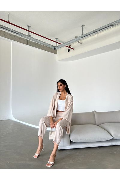 Friday Mood Women's Kimono & Trousers Set