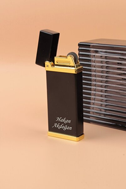 Yaprak Hediyelik Kişiye Özel İsimli Rüzgar Geçirmez Metal Çakmak