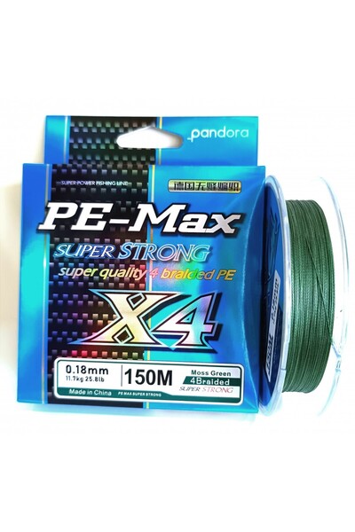 PANDORA BALIKÇILIK PE-MAX 4X 150MT MOSS GREEN Rope Mısina - Okyanusav