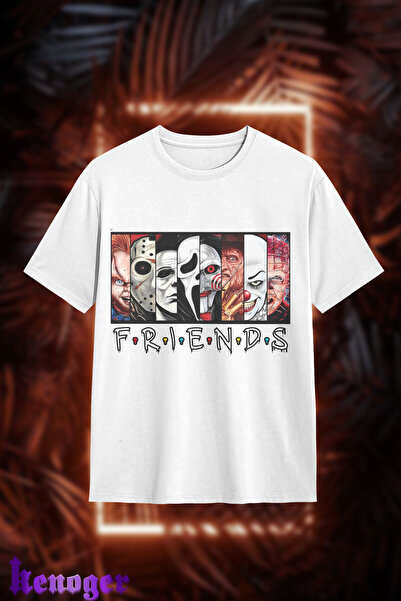 Generic Brand Unisex Oversize kroj - Prijatelji Zlo Štampano T-shirt