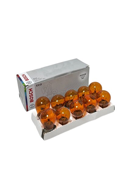 Bosch Eco 12V 21W 93 BAU15S Turuncu, Tek Duy, Yakın Tırnak, Sinyal, Fren Ampulü 10 Adet