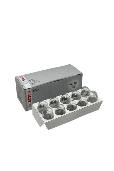 Bosch Eco 12 V 16W Büyük Dipsiz, Sinyal, Fren Ampulü 10 Adet