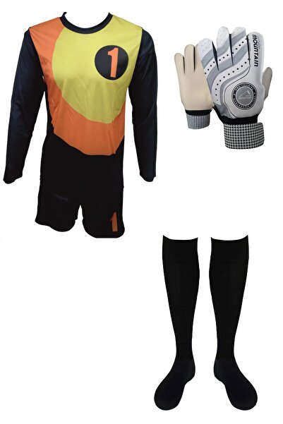 Evox Mundo Dijital Kaleci Forma Şort Çorap Kaleci Eldiveni Seti