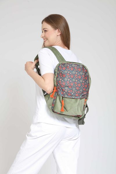 Street Bag Likya Ethnic - Σακίδιο πλάτης καθημερινού ταξιδιού με μποέμ μοτίβο